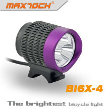 Maxtoch BI6X-4 púrpura 2800 Lumen T6 llevó 3 * CREE delantero luz de Dinamo de bicicleta